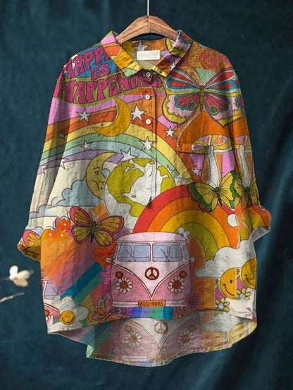 Hippie | Longline Peace Art Shirt