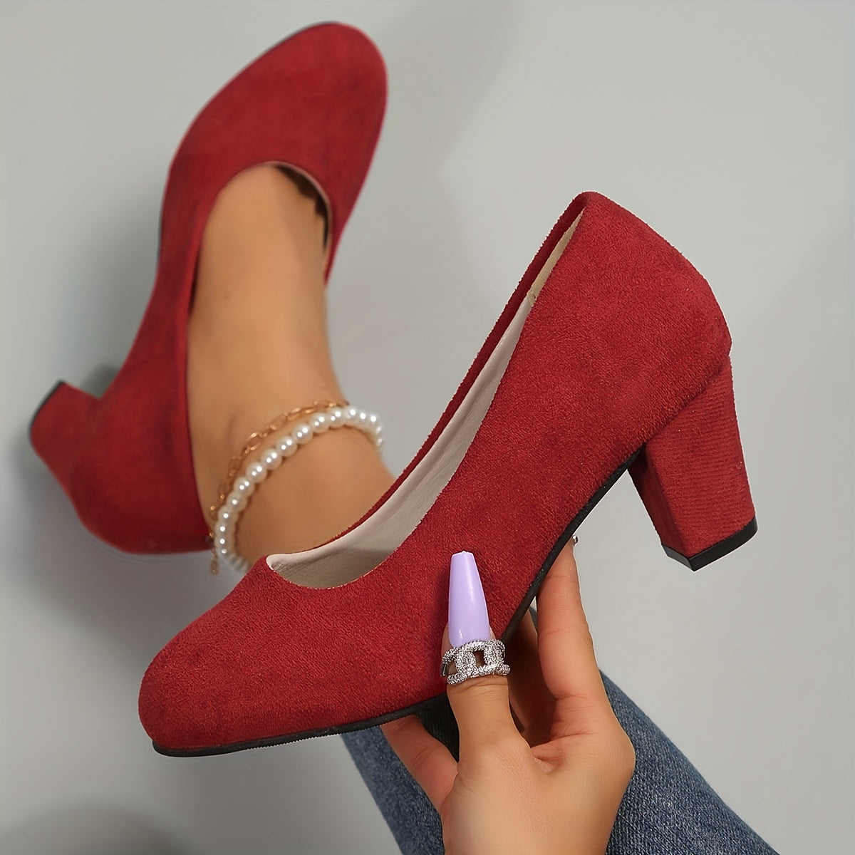 Tally | Women's Cushioned Slip-On Elegant Orthopedic Heels with Arch Support