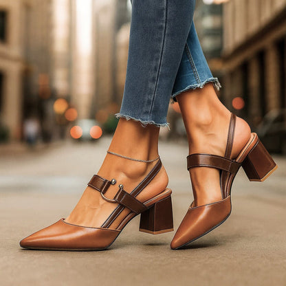 Women's Cushioned Pointed-Toe Avalina Elegant Stiletto Heels with Arch Support
