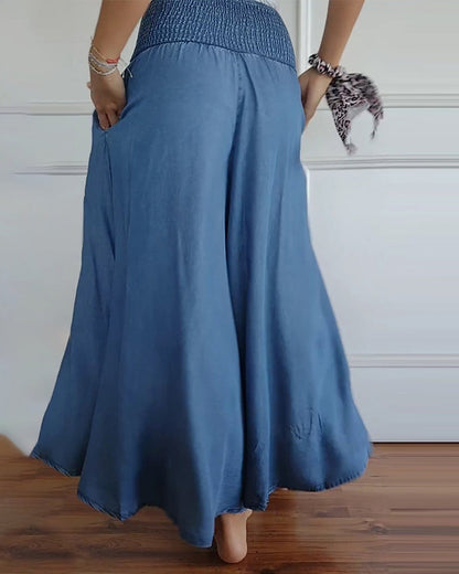 Sophia | Women's Trousers with Elastic Waist and Pockets