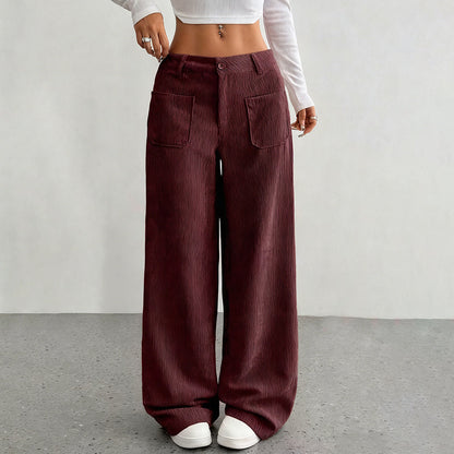 Women's Casual High-Waist Trousers, Relaxed Fit for Ultimate Comfort and Style