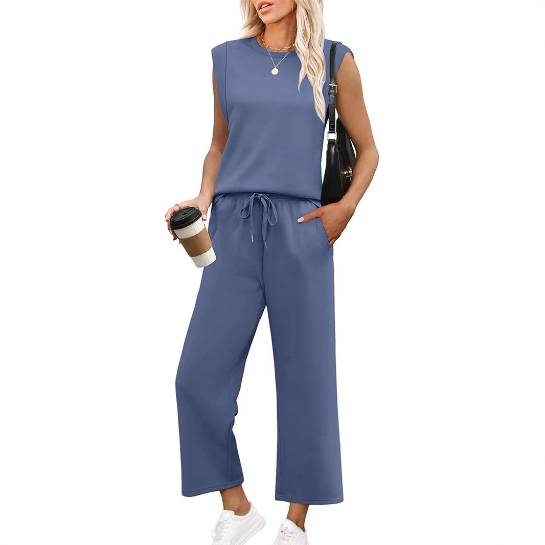 Neri | Women’s Two-Piece Lounge Set with Pockets and Drawstring