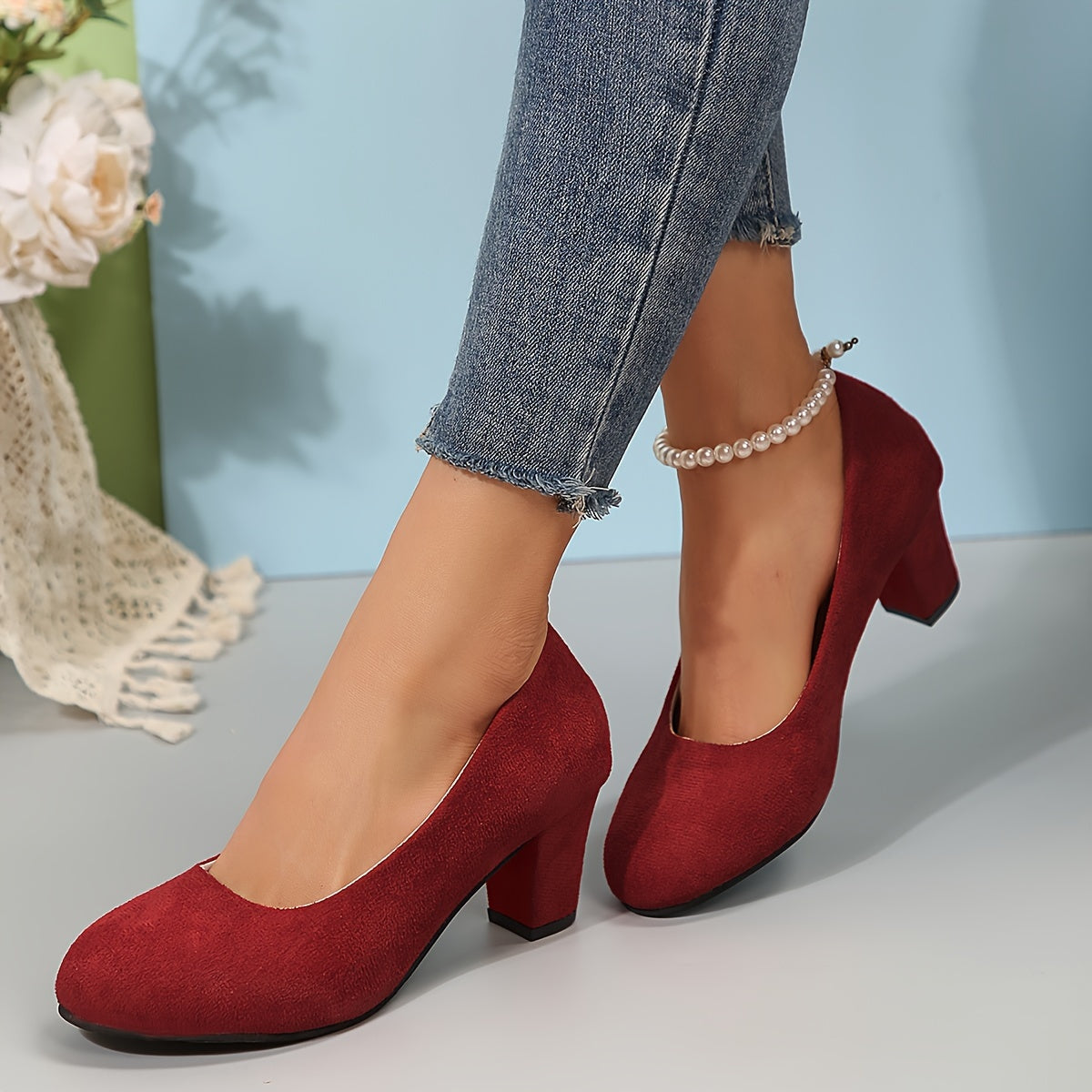 Tally | Women's Cushioned Slip-On Elegant Orthopedic Heels with Arch Support