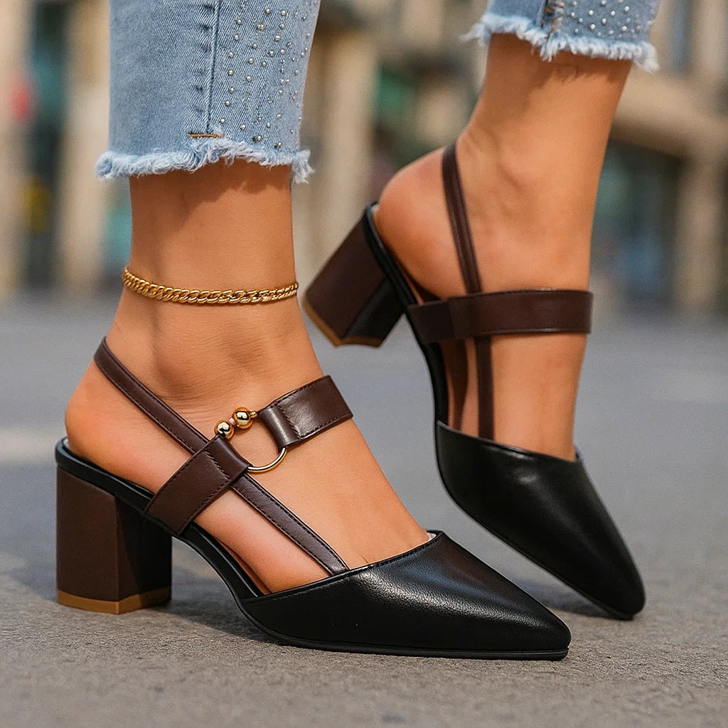 Women's Cushioned Pointed-Toe Avalina Elegant Stiletto Heels with Arch Support