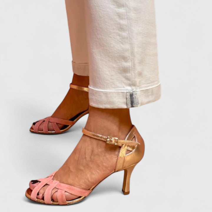 Danariah | Women's Cushioned Open-Toe Comfort-Focused Orthopedic High Heels