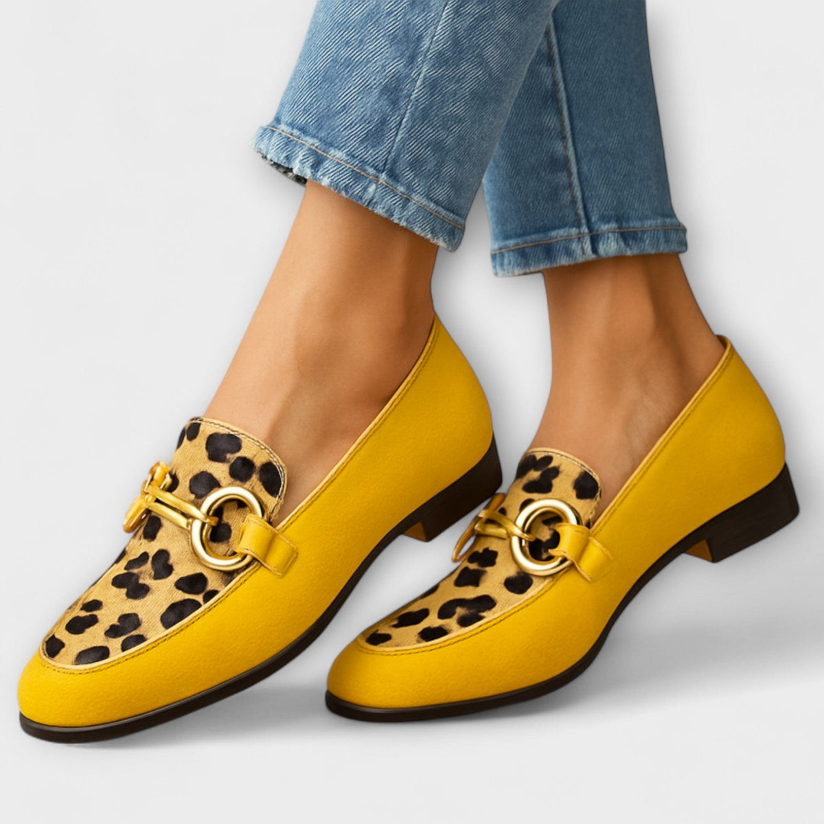 Accent | Women's Cushioned Square-Toe Animal Print Slippers