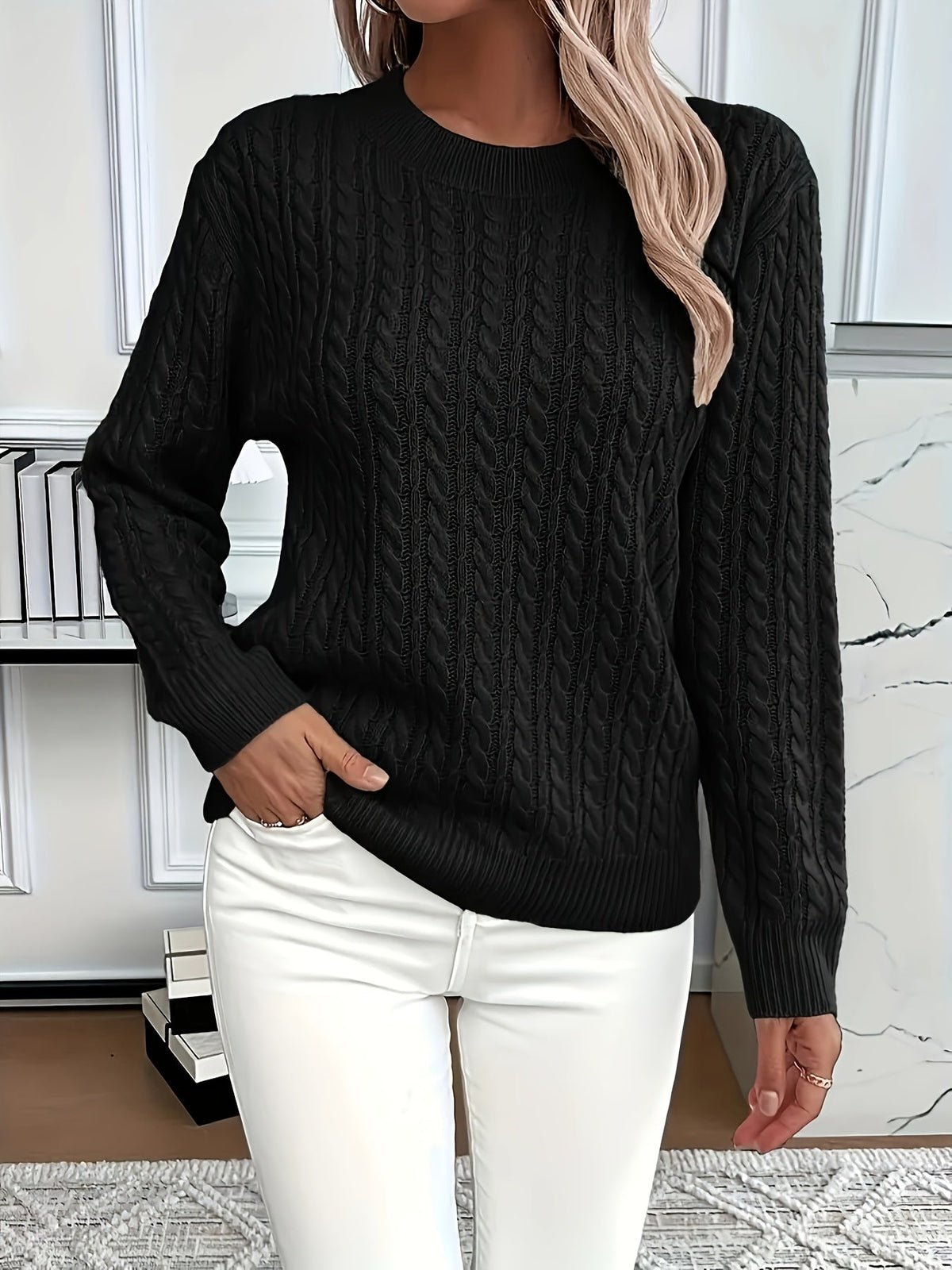 Nadia | Women's Casual Jumper with Crew Neck