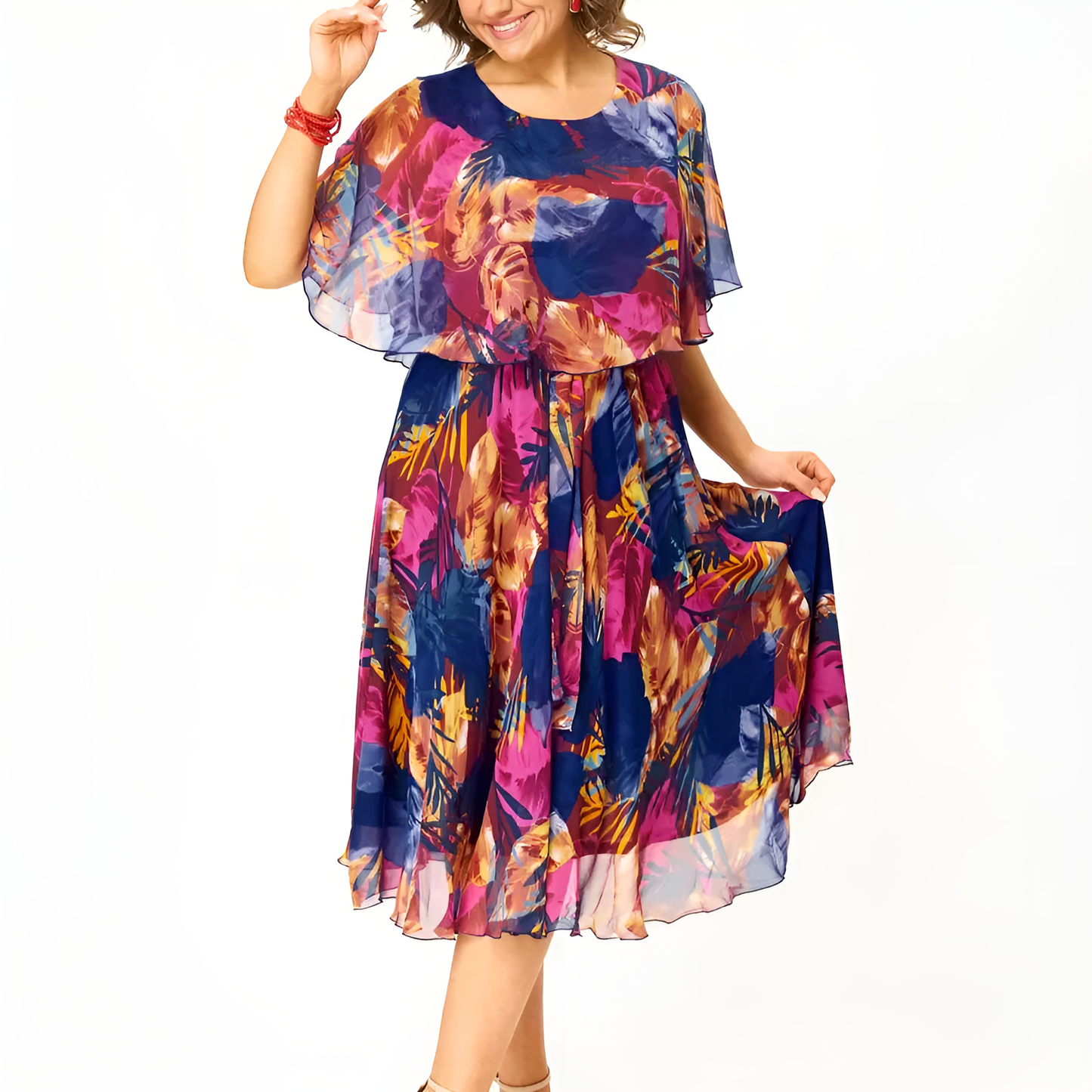 Claire | Women's Plus Size Summer Midi Dress
