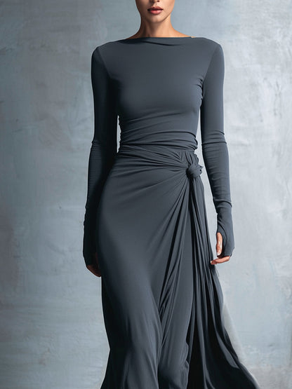 Women's Vittoria ❘ Side Knot Maxi Dress