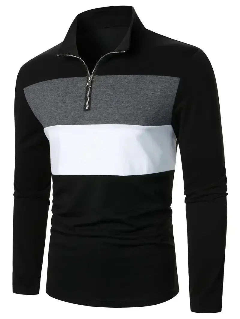 Men's Brit & Boho | The Aspen Colourblock Quarter-Zip
