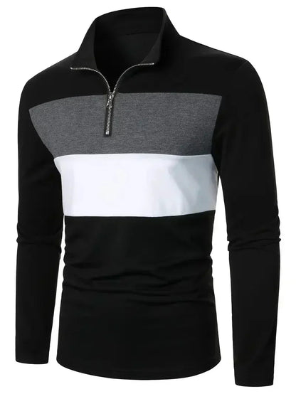 Men's Brit & Boho | The Aspen Colourblock Quarter-Zip