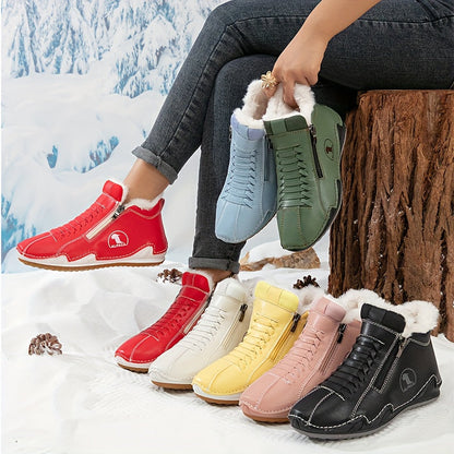 Léa | Women's Orthopedic Lace-Up Ergonomic Winter Comfort Ankle Boots