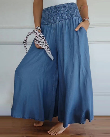 Sophia | Women's Trousers with Elastic Waist and Pockets