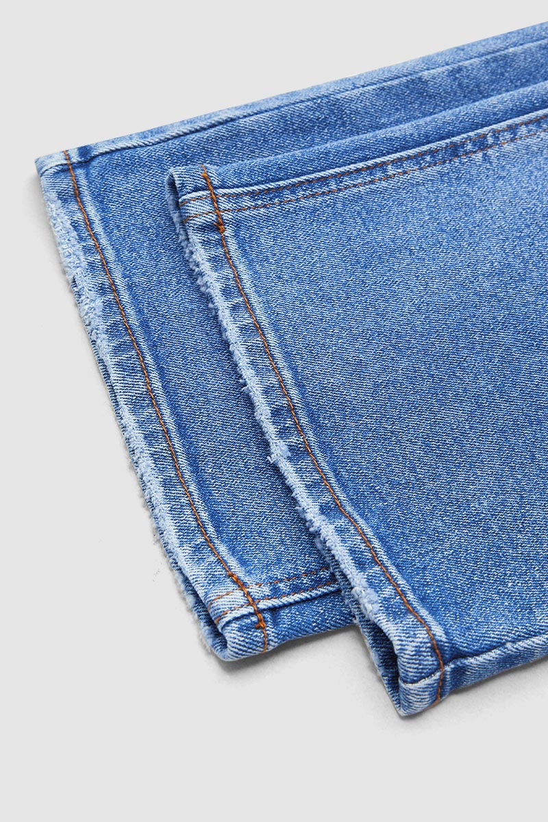 Women's Mid-Rise Straight Fit Denim Jeans