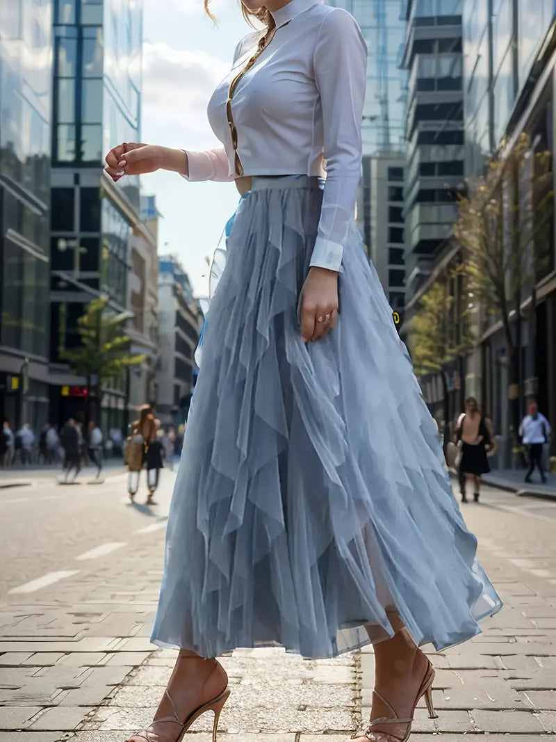 Cecil | Women's Stylish Layered Tutu Skirt