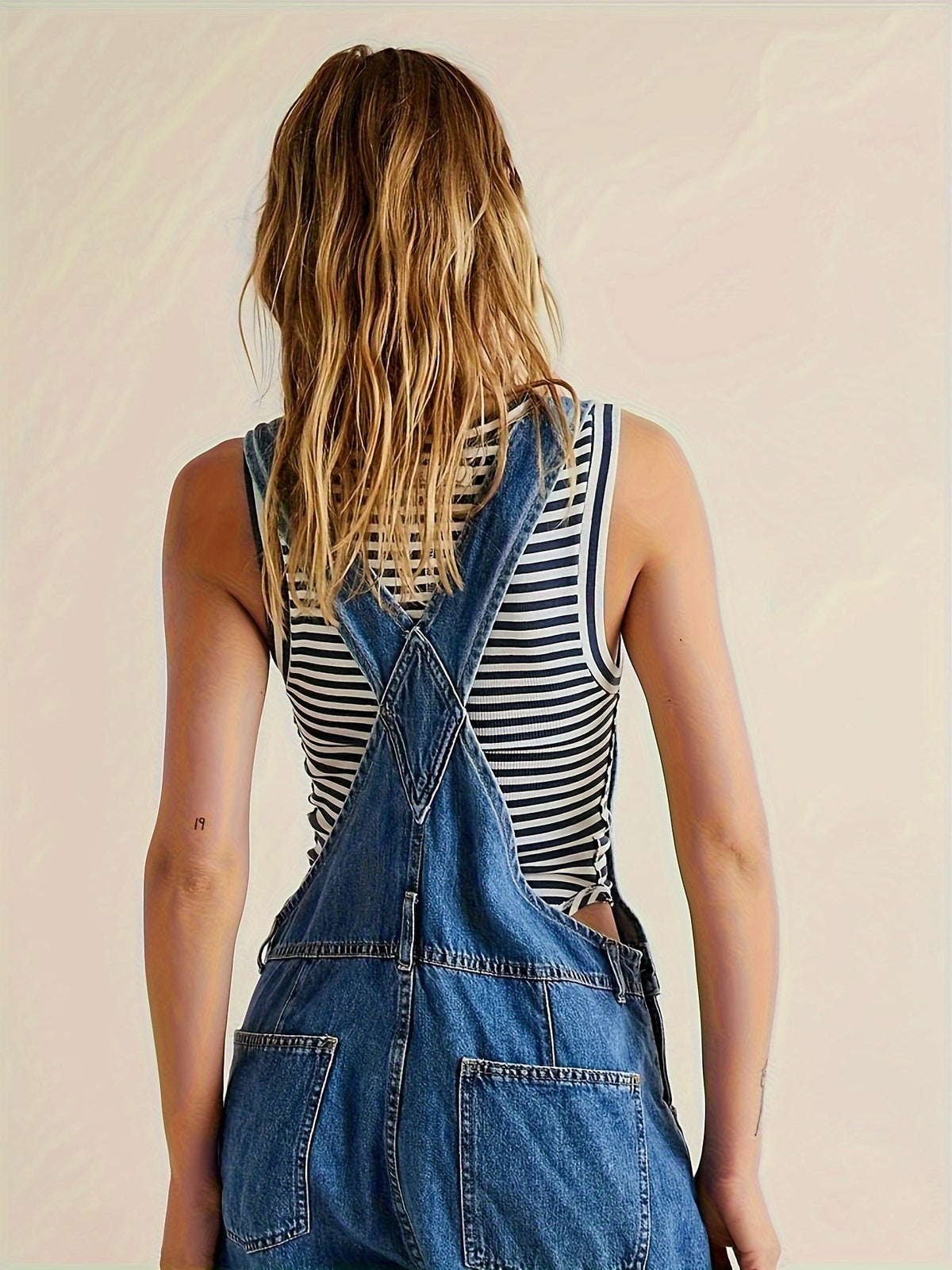 Wendy | Women's Relaxed Trendy Denim Overalls with Pockets