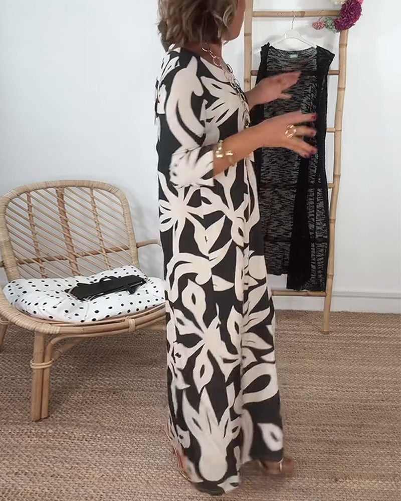 Ysabel | Women's Relaxed Abstract Muse Maxi Dress