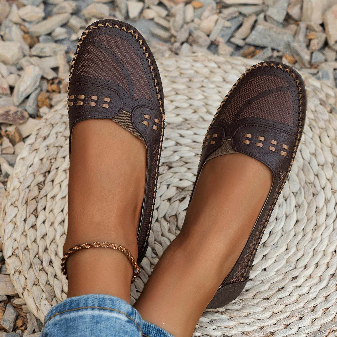 Susan | Women's Cushioned Slip-On Orthopedic Flat Shoes with Arch Support