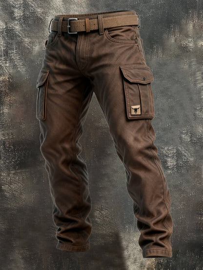 Dave | Men's Thermal Insulated Cargo Trousers with Pockets