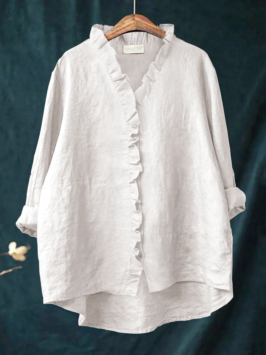 Veronica | Women's Premium Ruffled Shirt