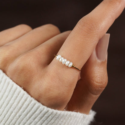 Silva | Ring with Freshwater Pearls