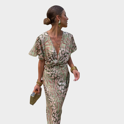 Clarandra | Women's Midi Dress In Copper
