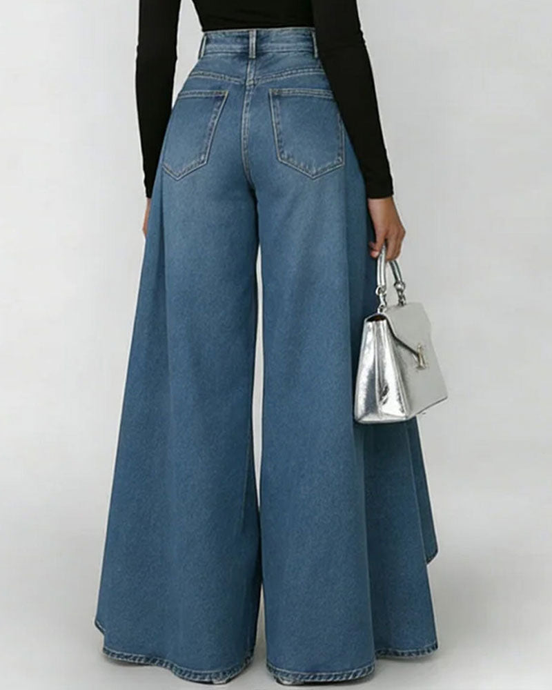 Women's Elegant Wide Leg Trousers