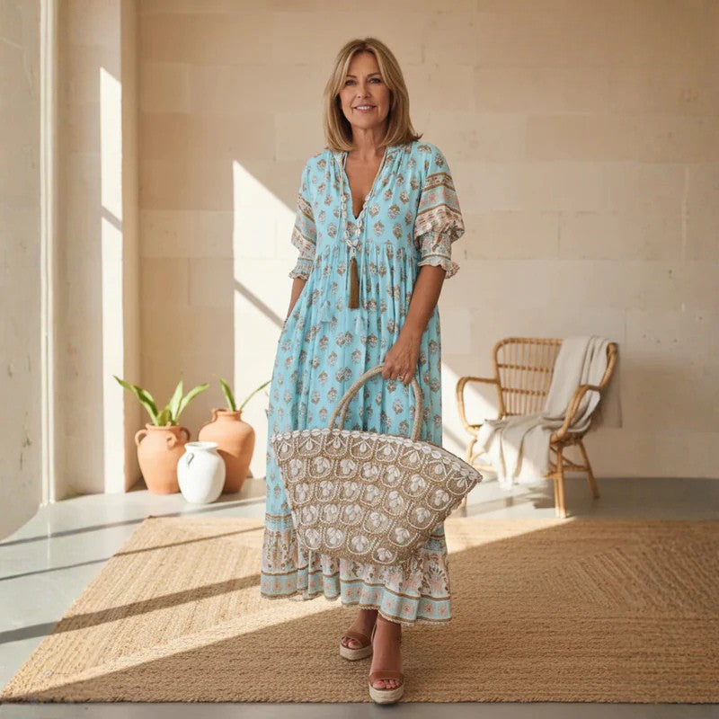 Verity | Women's Relaxed Bohemian Midi Dress