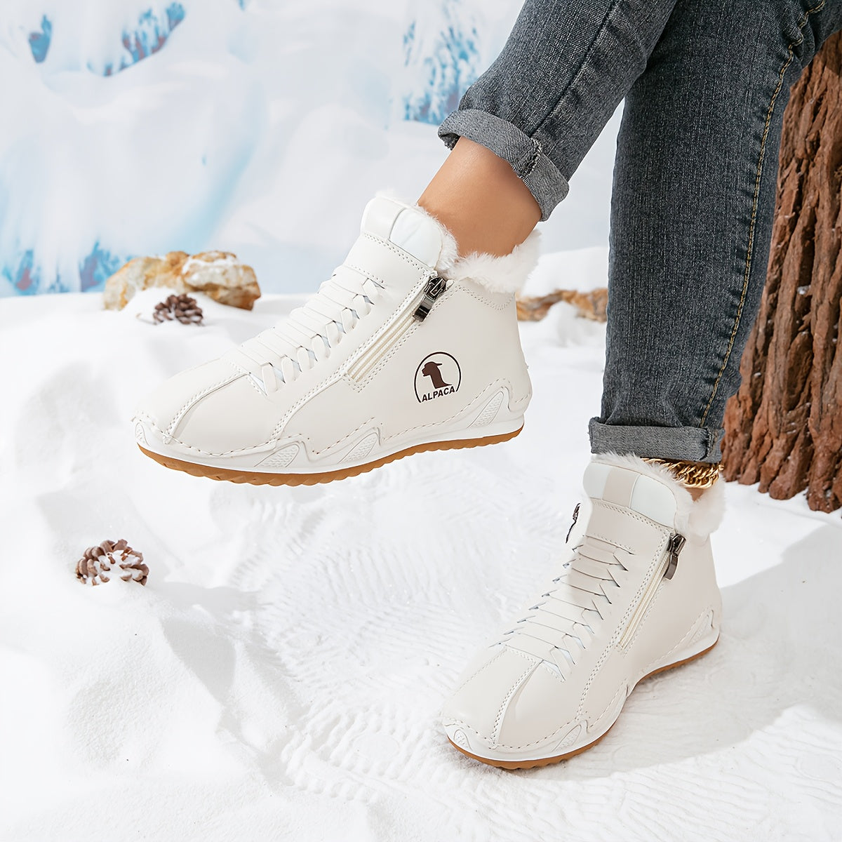 Léa | Women's Orthopedic Lace-Up Ergonomic Winter Comfort Ankle Boots