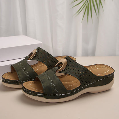Sonia | Orthopedic Metal Ring Sandals