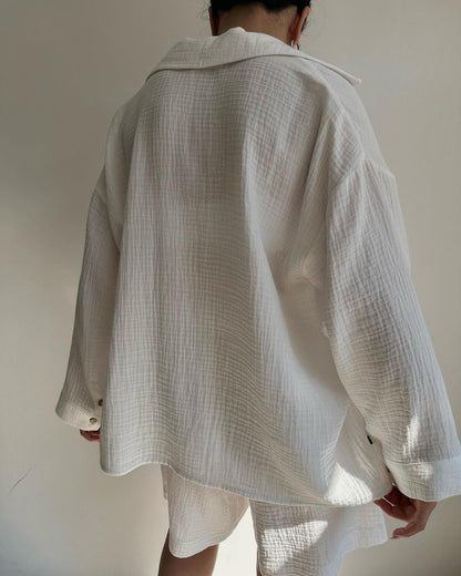 Espera | Women's Breezy Two-Piece Set with Pockets and Drawstring