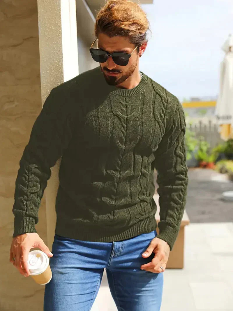 Men's Brit & Boho | Graphica Geo Jumper with Crew Neck