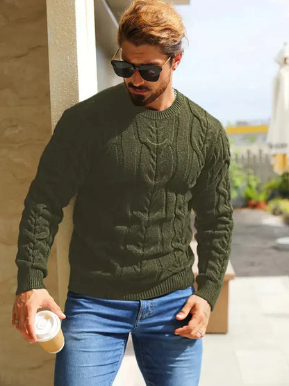 Men's Brit & Boho | Graphica Geo Jumper with Crew Neck