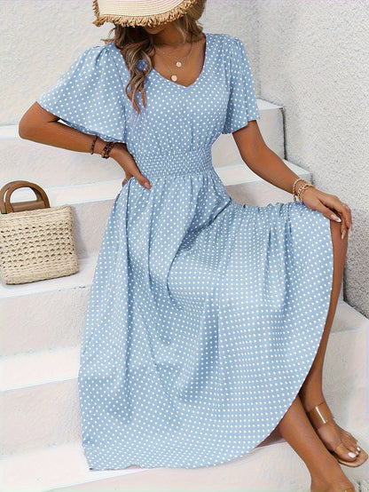 Livia | Women's Summer Dress with Short Sleeve