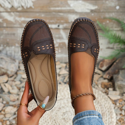 Susan | Women's Cushioned Slip-On Orthopedic Flat Shoes with Arch Support