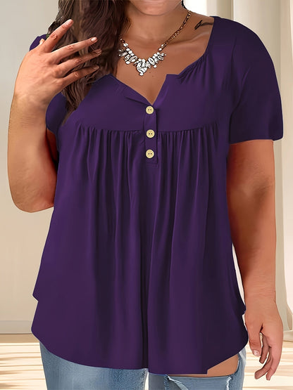 Zoey | Women's Stylish Plus Size Pleated Blouse