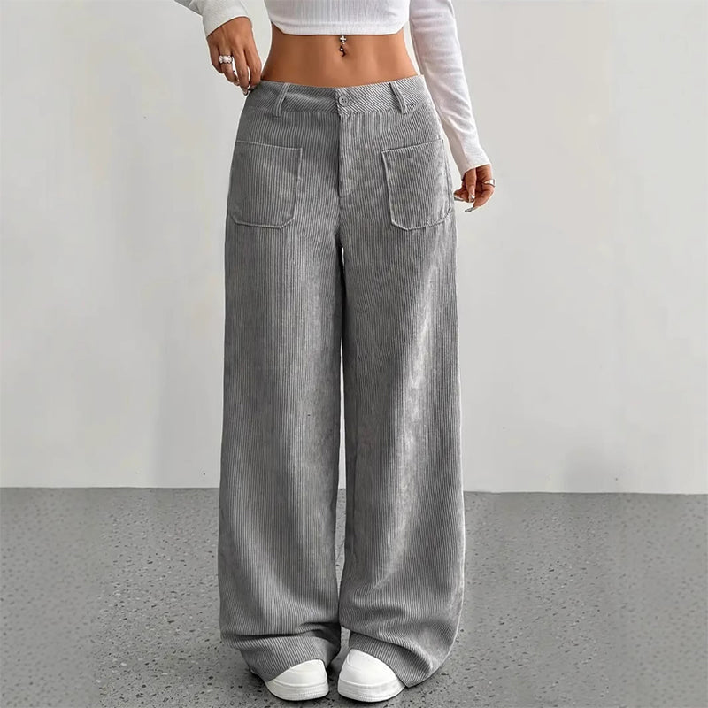 Women's Casual High-Waist Trousers, Relaxed Fit for Ultimate Comfort and Style