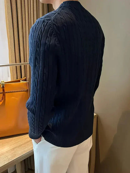 Men's Brit & Boho | Cable Jumper with Long Sleeve