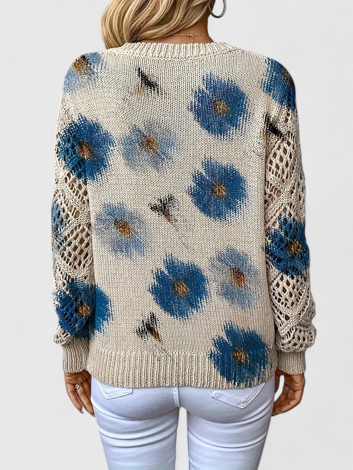 Noelle | Women's Floral Jumper with V-Neck