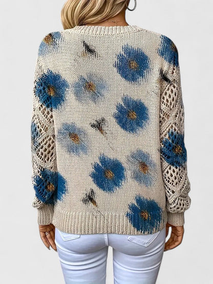 Noelle | Women's Floral Jumper with V-Neck