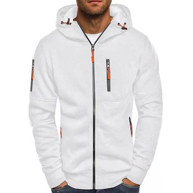 Mave | Men's Zip-Up Hoodie with Pockets and Drawstring