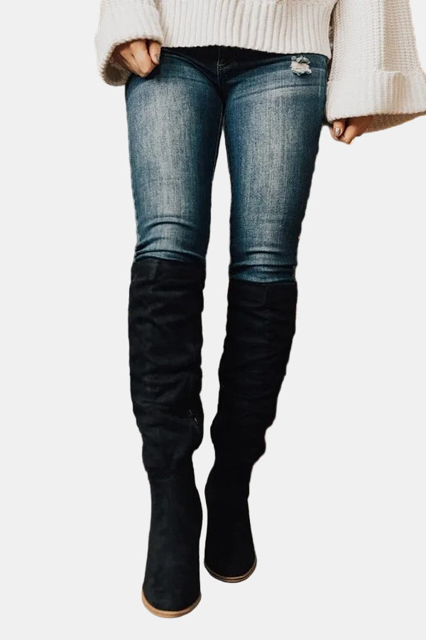 Peyton | Women's Cushioned Slip-On Heeled Boots