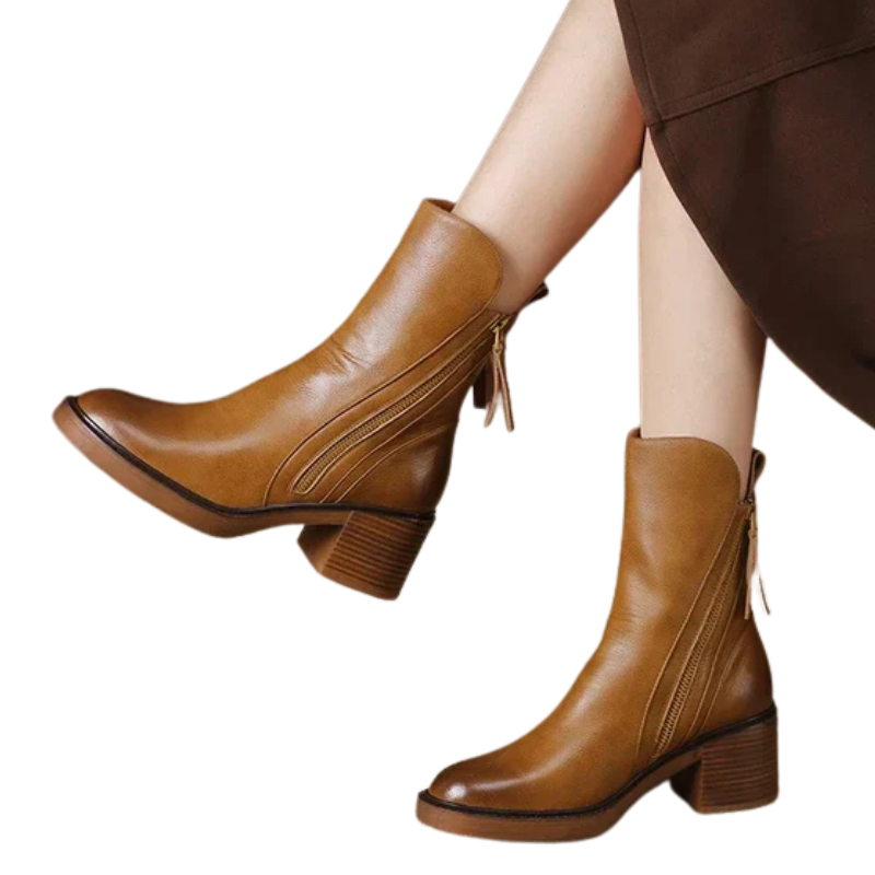 Taylor | Women's Cushioned Zip Chic Platform Boots