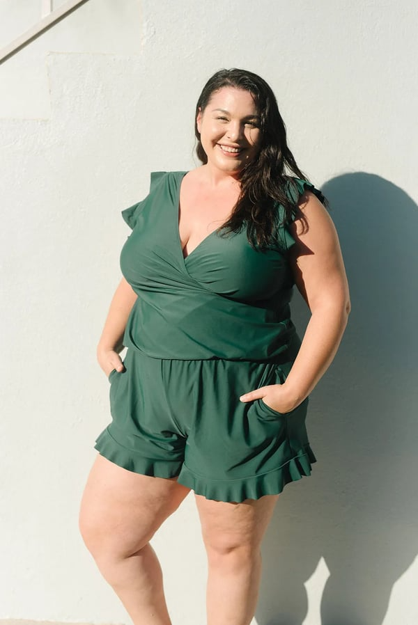 Reana | Women's Ruffled Swimsuit with Bust Support