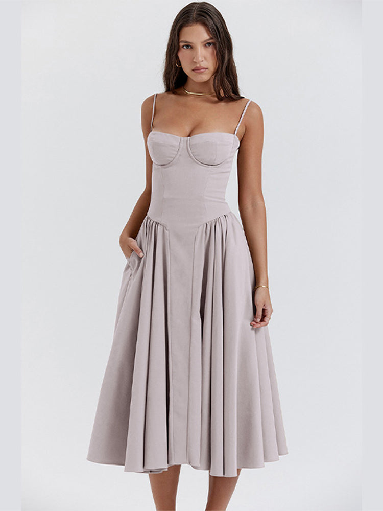 Phoebe | Women's Vintage Cross-Border Fashionable Tank Long Midi Dress