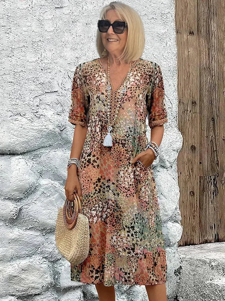 Monica | Women's Elegant Floral Dress