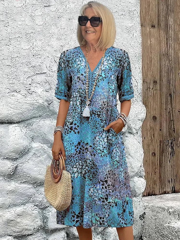 Monica | Women's Elegant Floral Dress