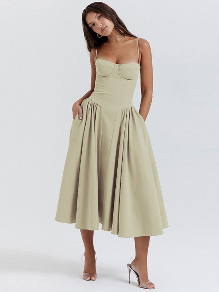 Phoebe | Women's Vintage Cross-Border Fashionable Tank Long Midi Dress