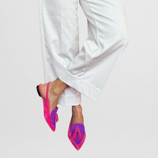 Frendessa | Women's Cushioned Slip-On Fringe Ballet Flats