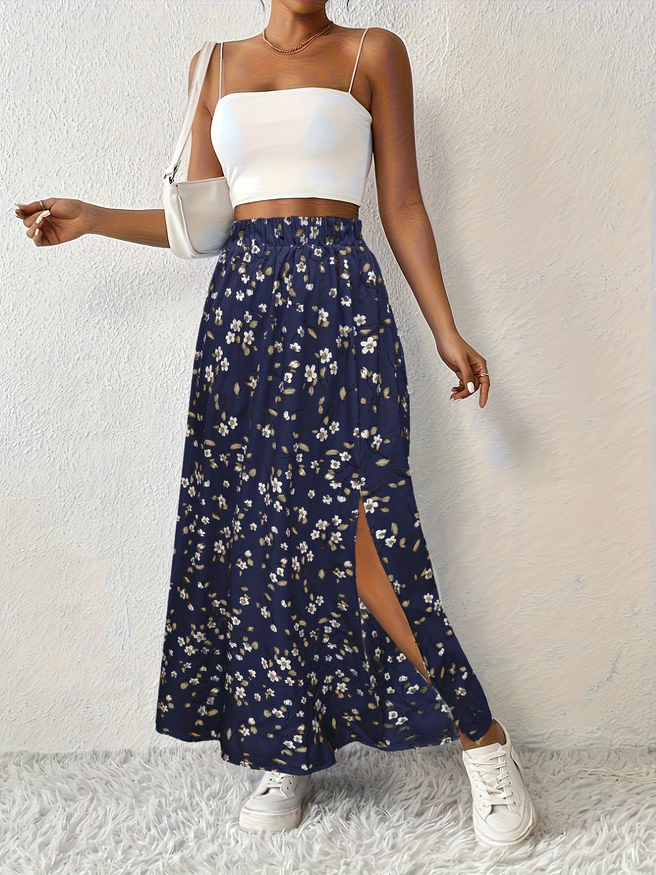 Paige | Women's Floral Print Maxi Skirt with Side Slit